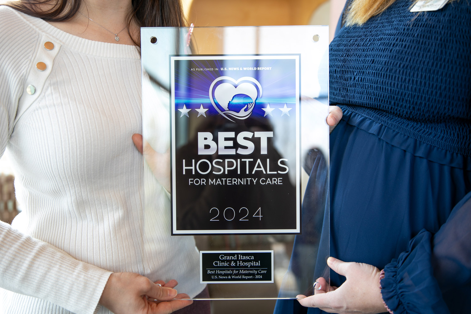 Best Hospitals Maternity Care Award Plaque